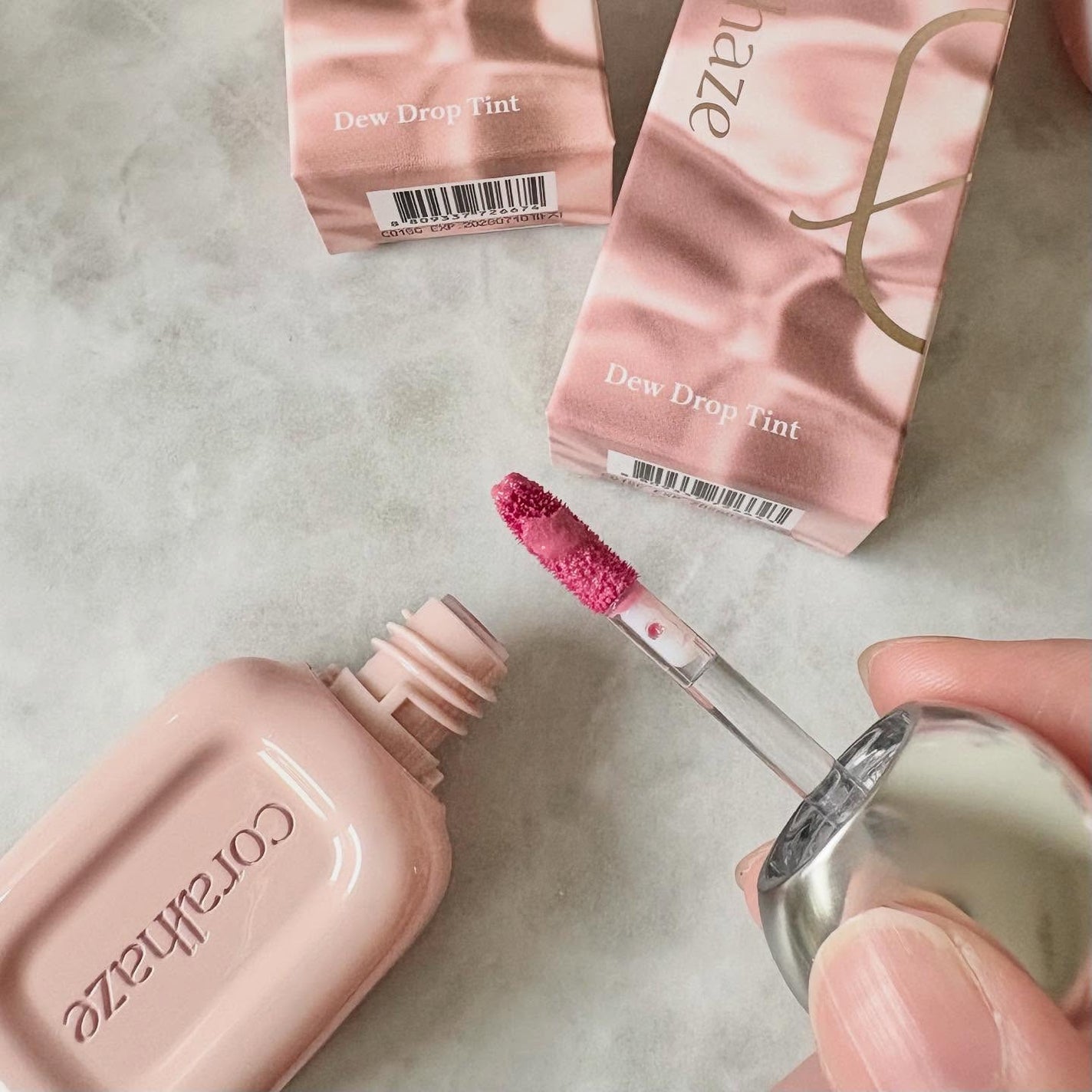 デュー ドロップ ティント/Coralhaze/リップティントを使ったクチコミ(3枚目)