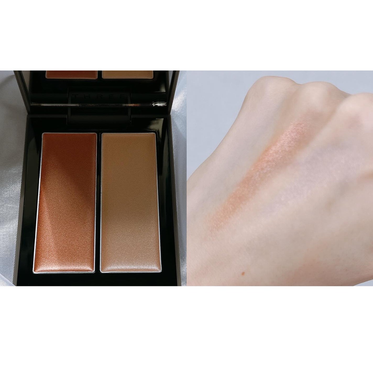 THREE シマリング グロー デュオ R/THREE/クリームハイライトを使ったクチコミ(3枚目)