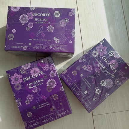 コスメデコルテ リポソーム アドバンスト リペアセラム パープルリボン セット 2025/DECORTÉ/スキンケアキットを使ったクチコミ(4枚目)