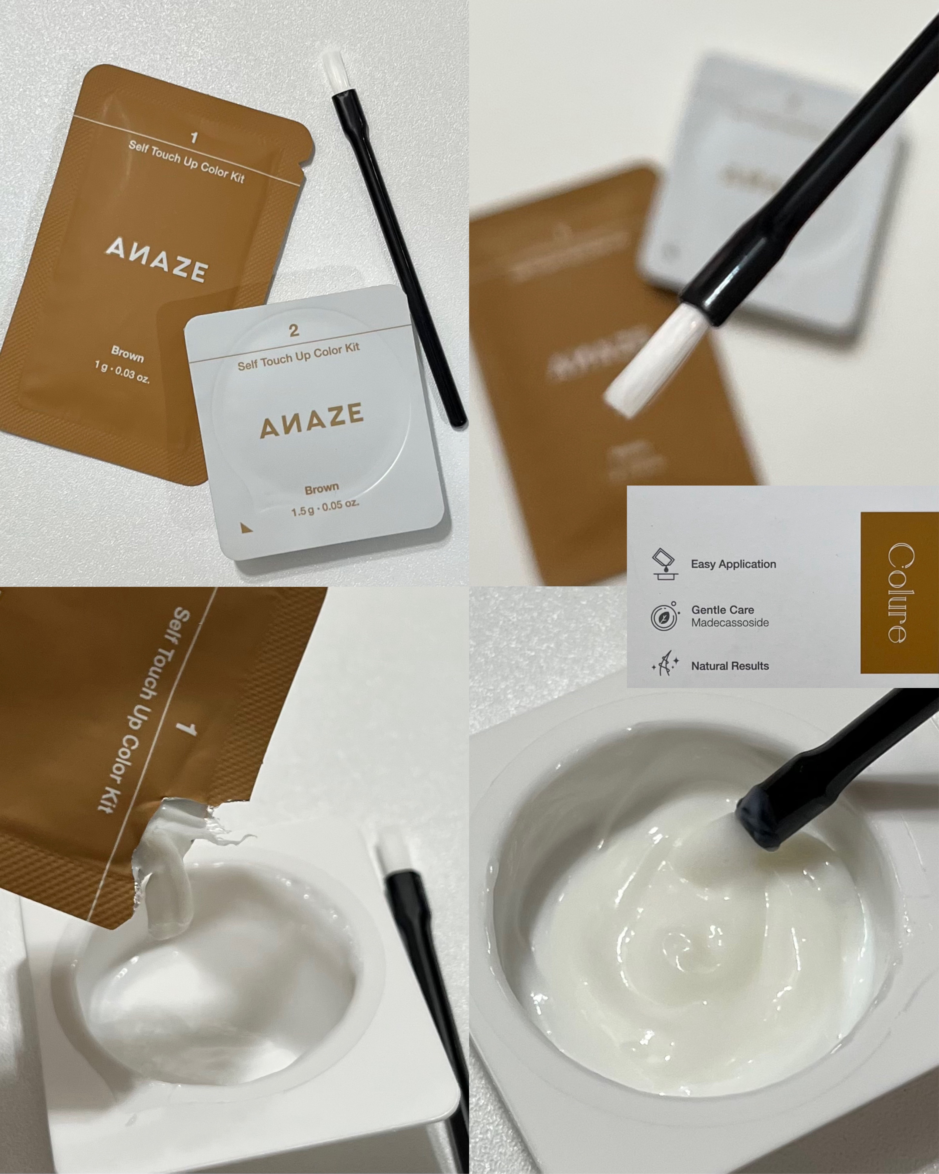 セルフタッチアップカラーキット/ANAZE/ブリーチ剤を使ったクチコミ（3枚目）