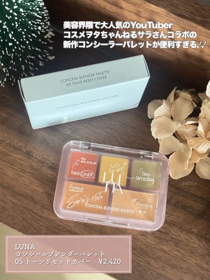 コンシールブレンダーパレット/LUNA/パレットコンシーラーを使ったクチコミ(2枚目)