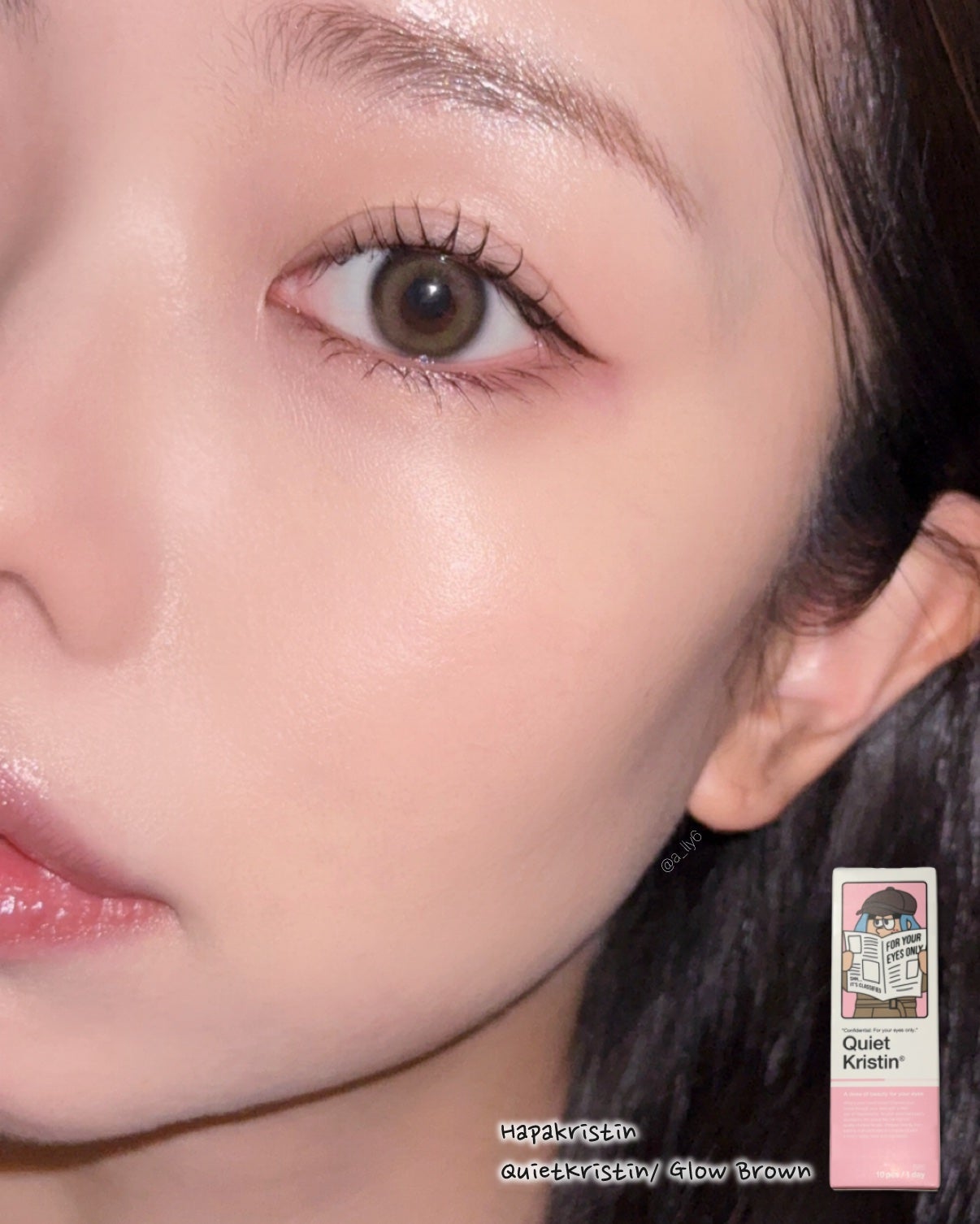 QuietKristin 1day/Hapa kristin/ワンデー(1DAY)カラコンを使ったクチコミ(2枚目)