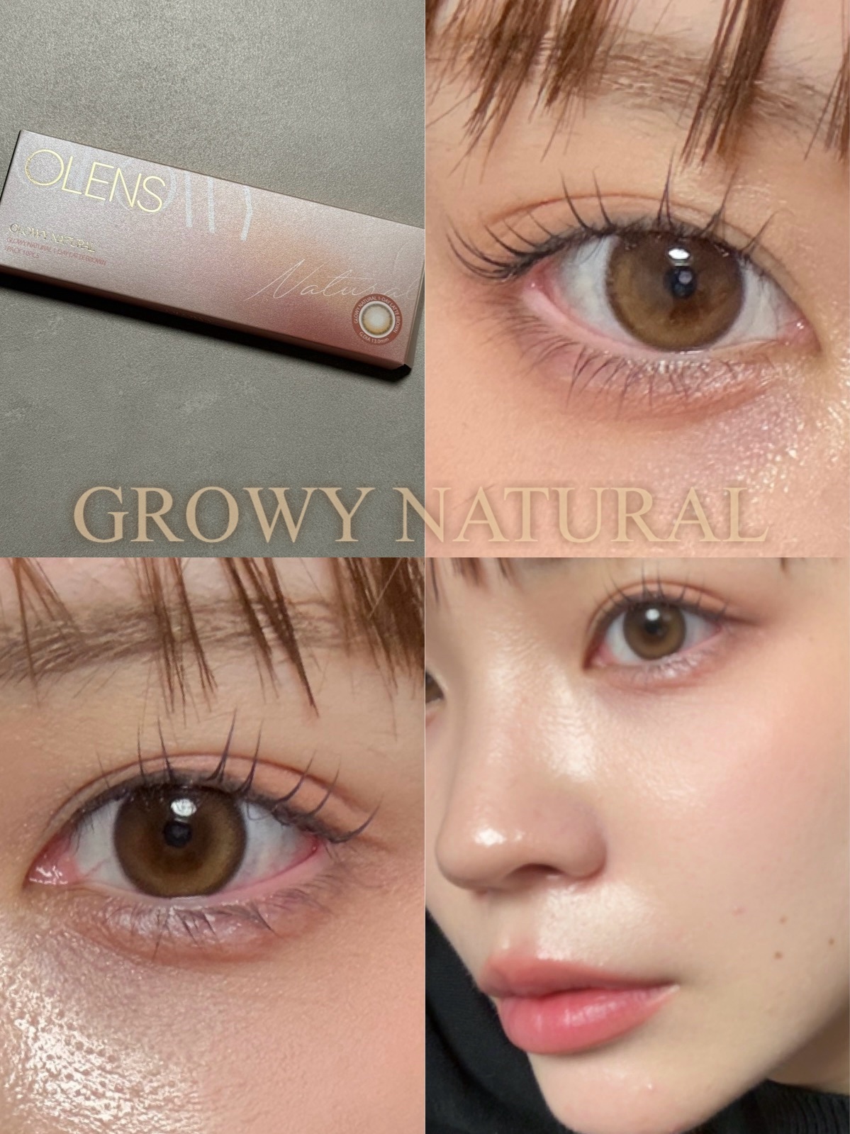 Glowy 1day/OLENS/ワンデー（１DAY）カラコンを使ったクチコミ（2枚目）