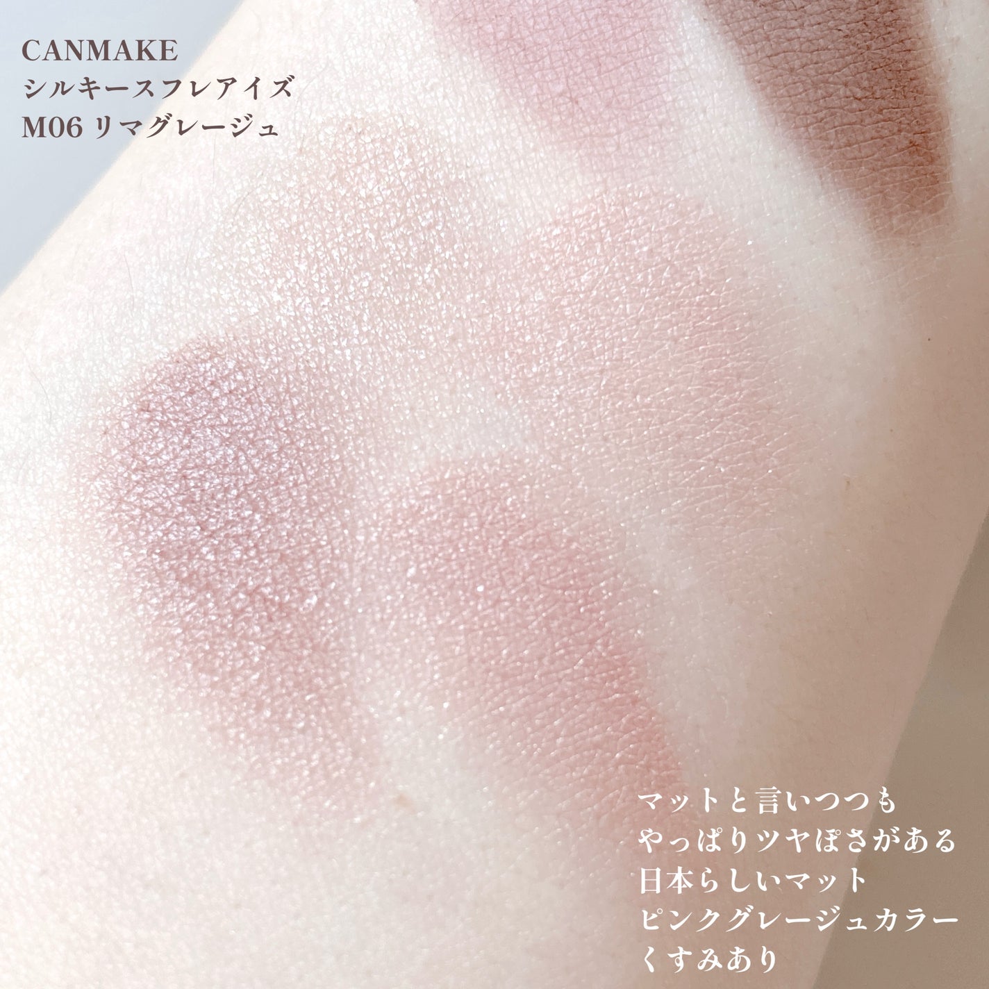 シルキースフレアイズ(マットタイプ)/キャンメイク/アイシャドウパレットを使ったクチコミ(9枚目)