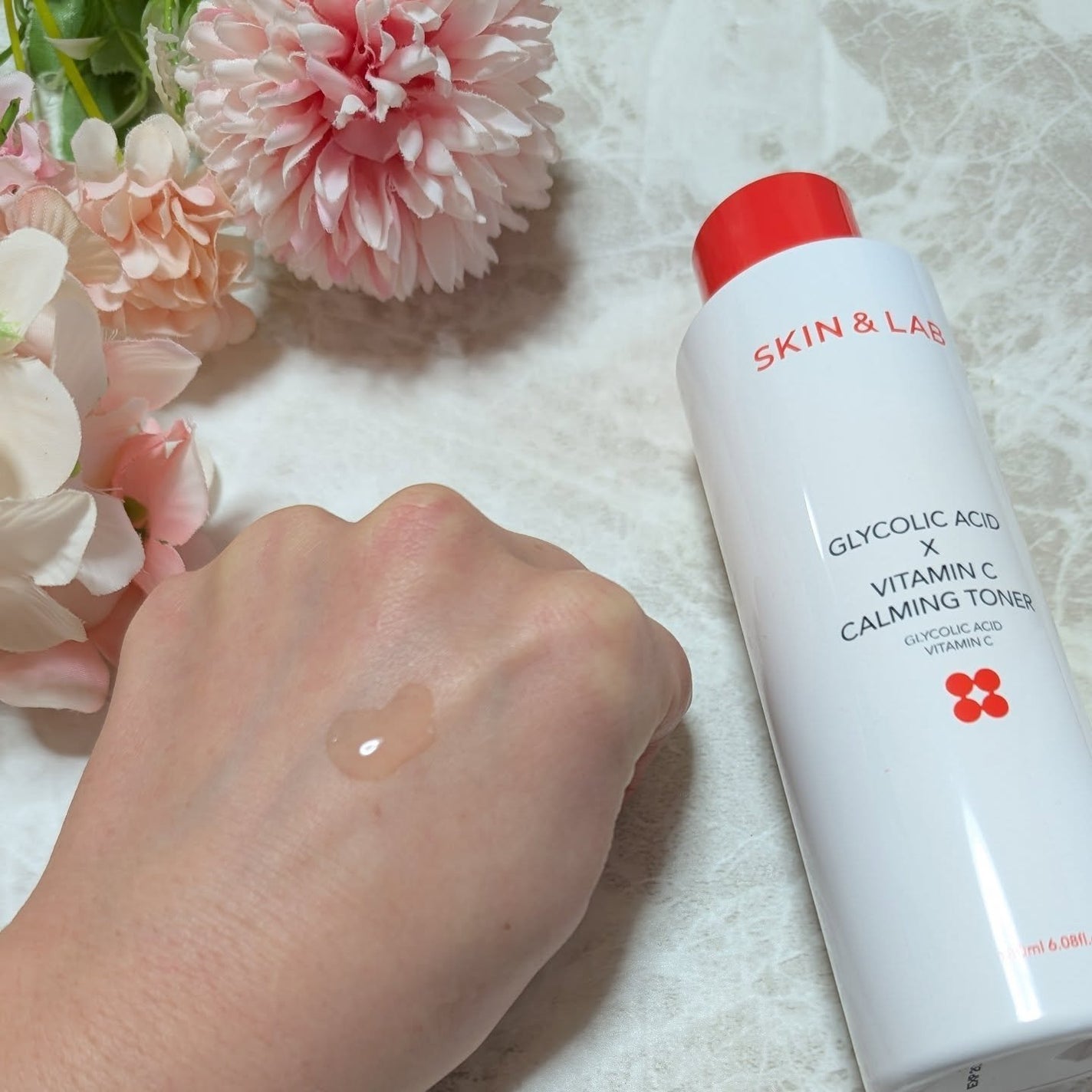 グリコール酸×ビタミンC カーミングゼリーセラム/SKIN&LAB/美容液を使ったクチコミ(5枚目)