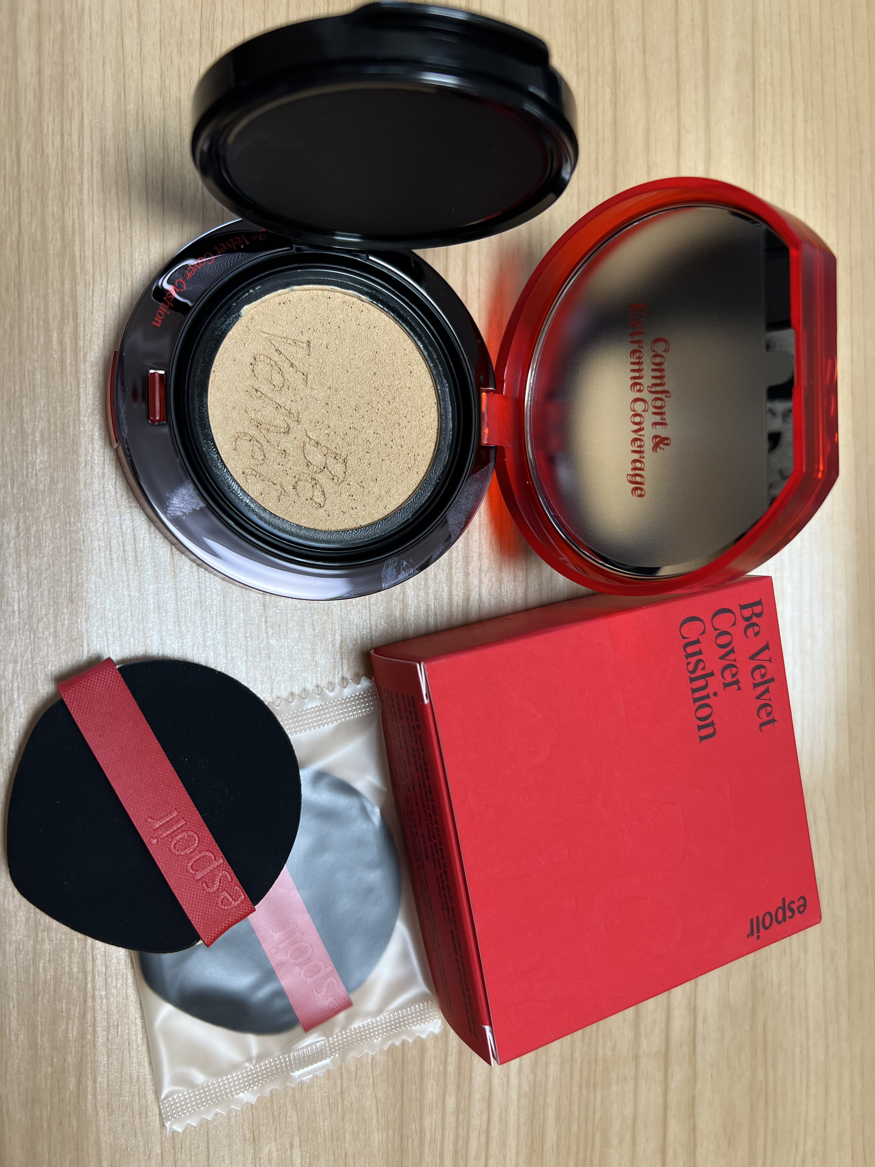 ビーベルベットカバークッション/espoir/クッションファンデーションを使ったクチコミ（2枚目）