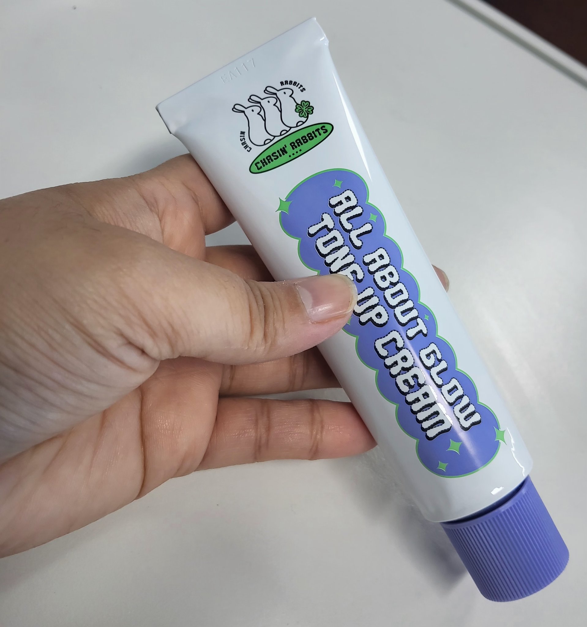 オールアバウトグロウトーンアップクリーム/CHASIN'RABBITS/化粧下地を使ったクチコミ（2枚目）