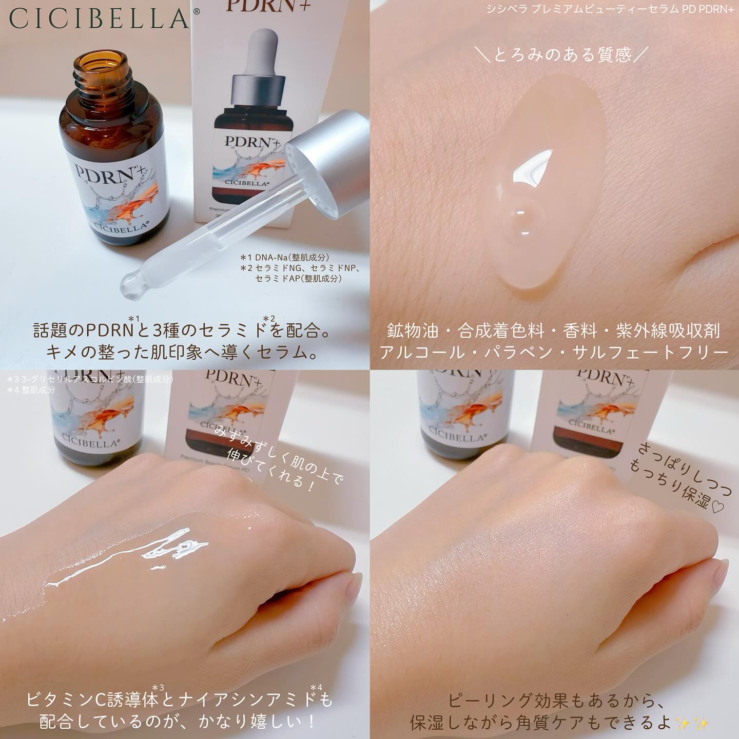 セプテム 美容液(手元届いた日記載あり) プレミアムビューティーセラム PDRN+美容液 / CICIBELLAの口コミ