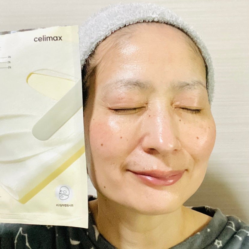 ポアブライトニングシミケアクリームラッピングパック/celimax/シートマスク・パックを使ったクチコミ(5枚目)