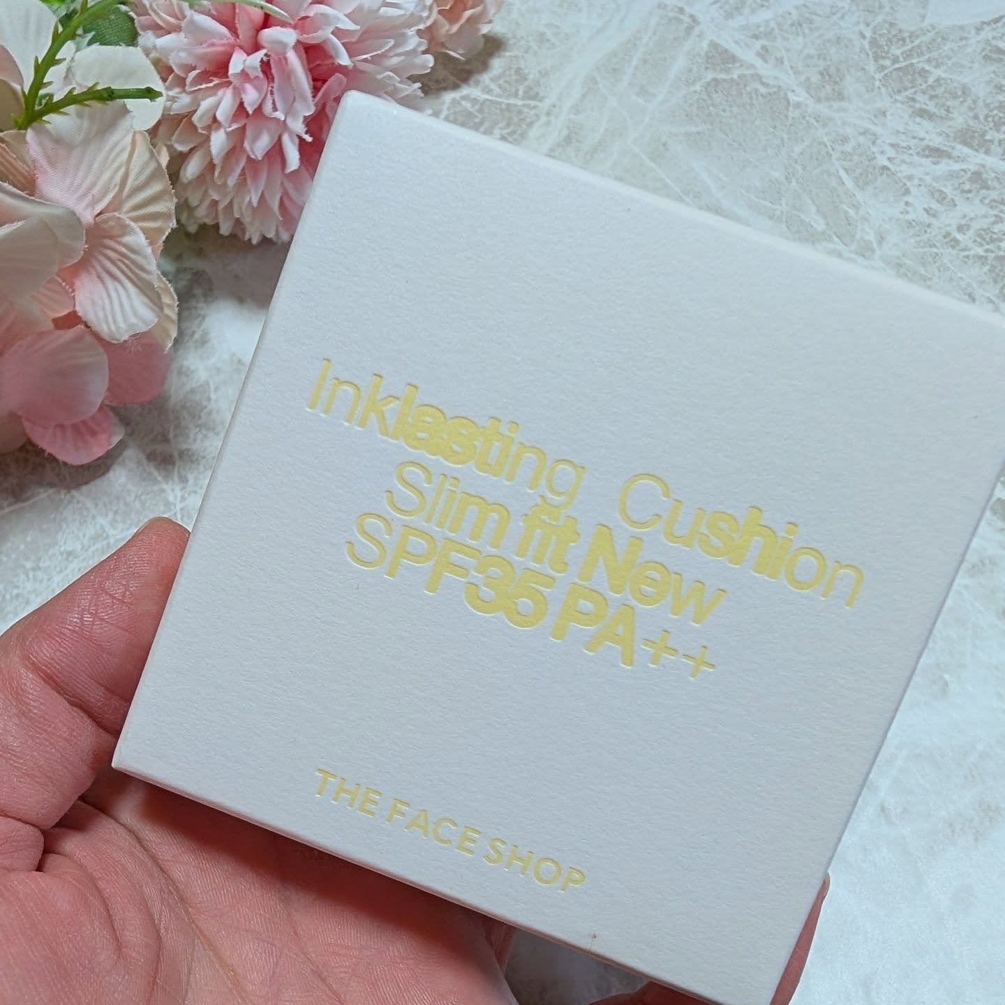 インクラスティングクッションファンデーション/THE FACE SHOP/クッションファンデーションを使ったクチコミ（2枚目）