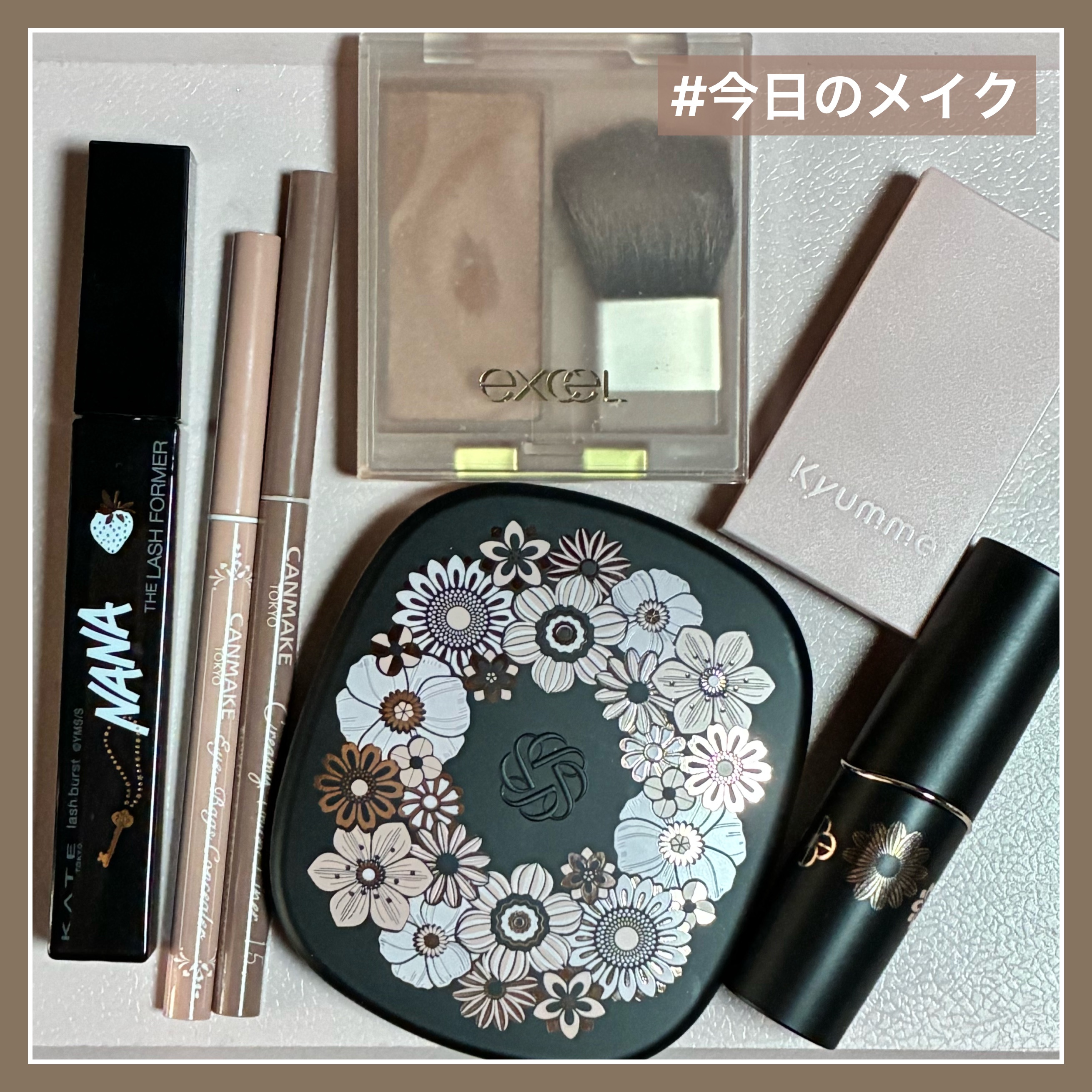 KM アイブロウパウダー/DAISO/パウダーアイブロウを使ったクチコミ（1枚目）