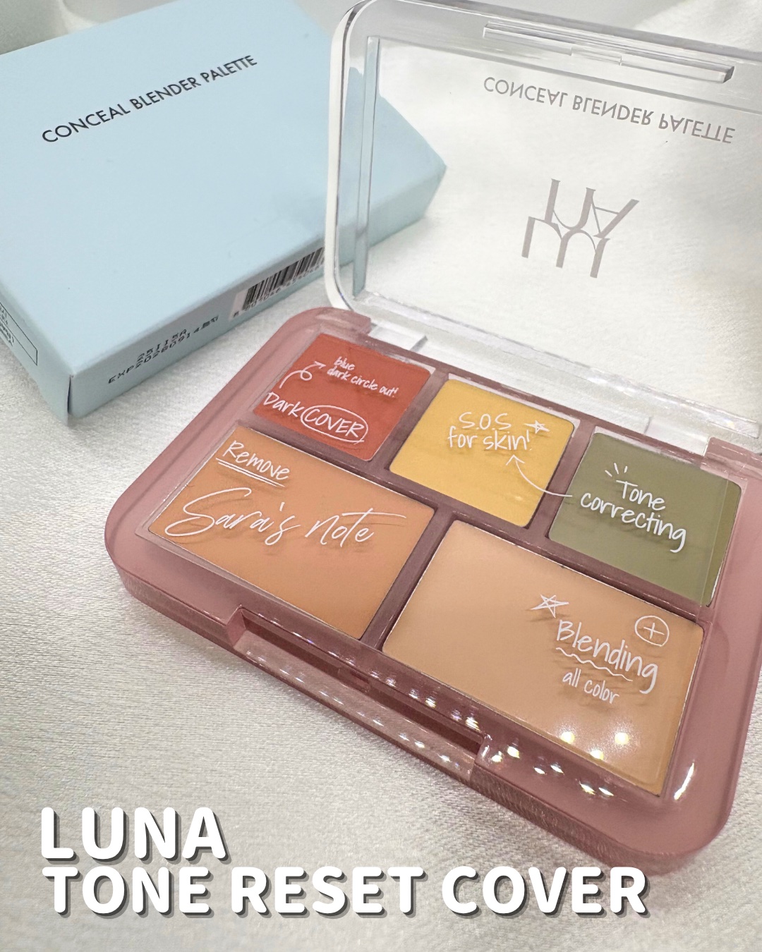 コンシールブレンダーパレット/LUNA/パレットコンシーラーを使ったクチコミ（1枚目）