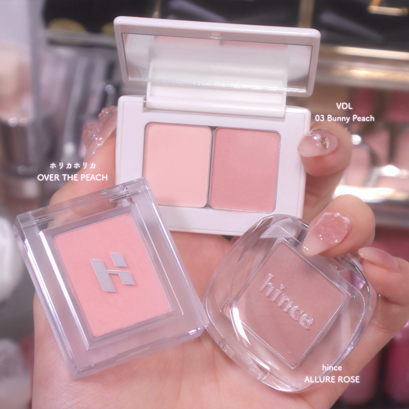 シングルアイシャドウ 22 ALLURE ROSE/hince/単色アイシャドウを使ったクチコミ（1枚目）