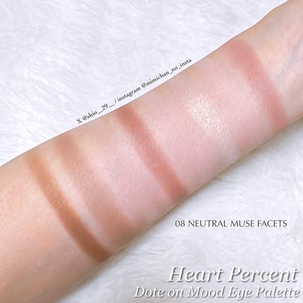 ドットオンムードアイパレット/Heart Percent/アイシャドウパレットを使ったクチコミ(3枚目)