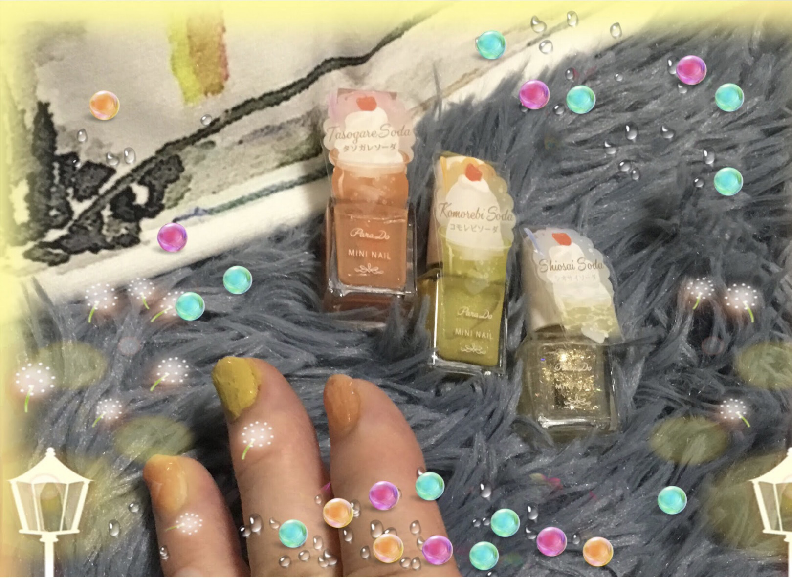 ミニネイル GD04 シオサイソーダ/パラドゥ/マニキュアを使ったクチコミ（1枚目）