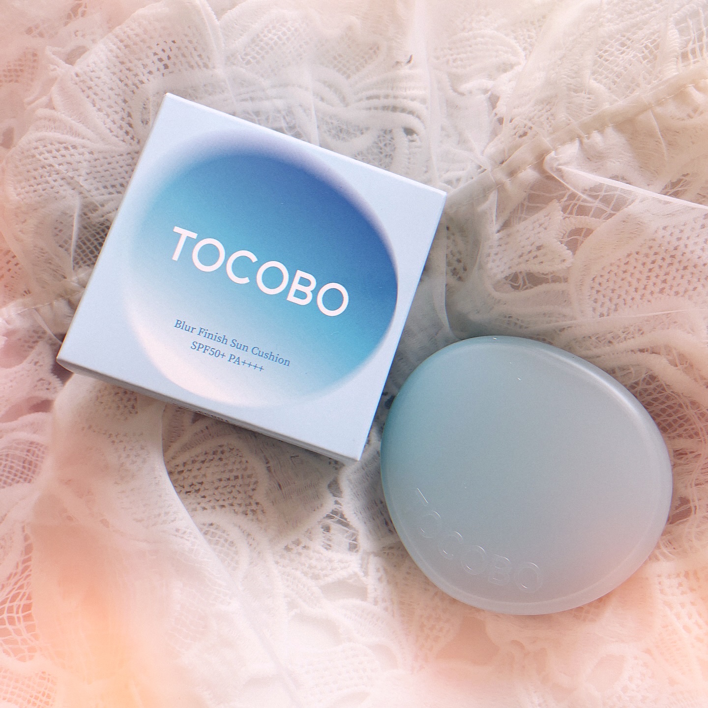 ブラーフィニッシュサンクッション/TOCOBO/日焼け止めパウダーを使ったクチコミ（1枚目）