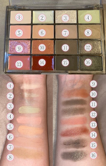 ソフトブラーリングアイパレット/wakemake/アイシャドウパレットを使ったクチコミ(2枚目)