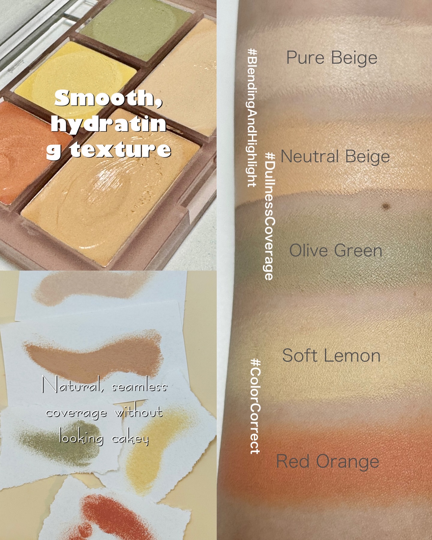 コンシールブレンダーパレット/LUNA/パレットコンシーラーを使ったクチコミ（2枚目）