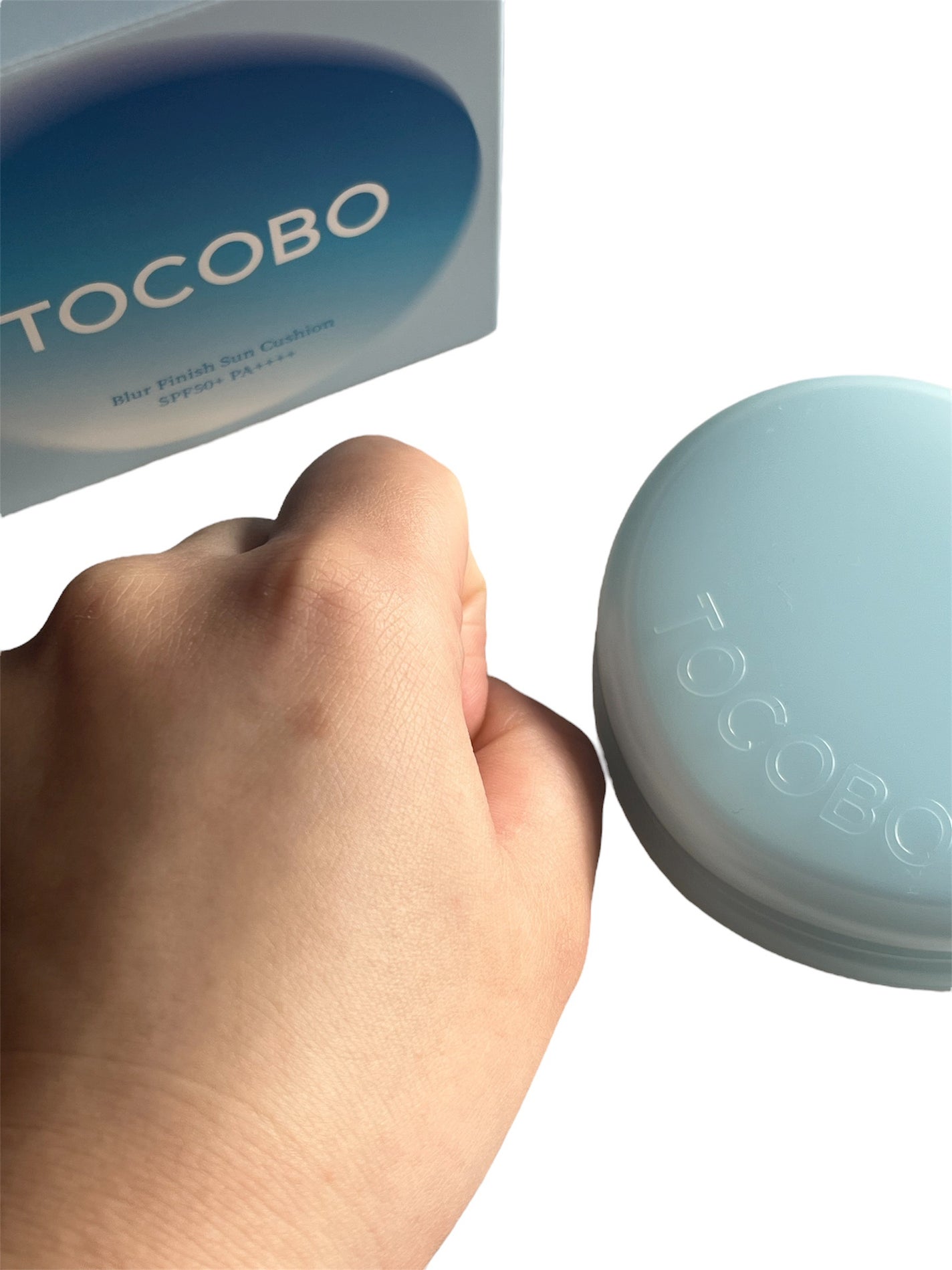 ブラーフィニッシュサンクッション/TOCOBO/日焼け止めパウダーを使ったクチコミ(5枚目)