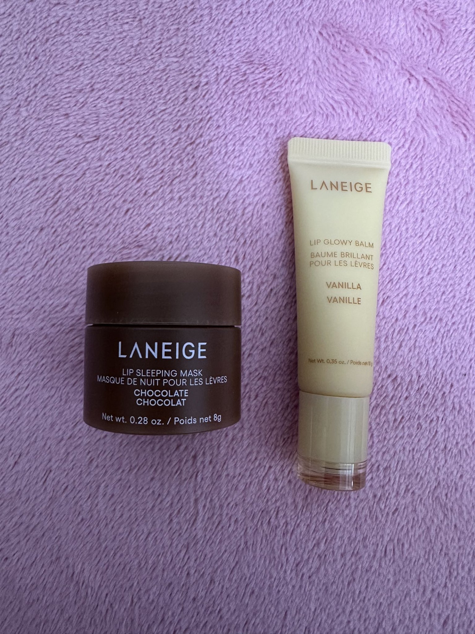 チョコバニラリップデュオキット/LANEIGE/スキンケアキットを使ったクチコミ（2枚目）