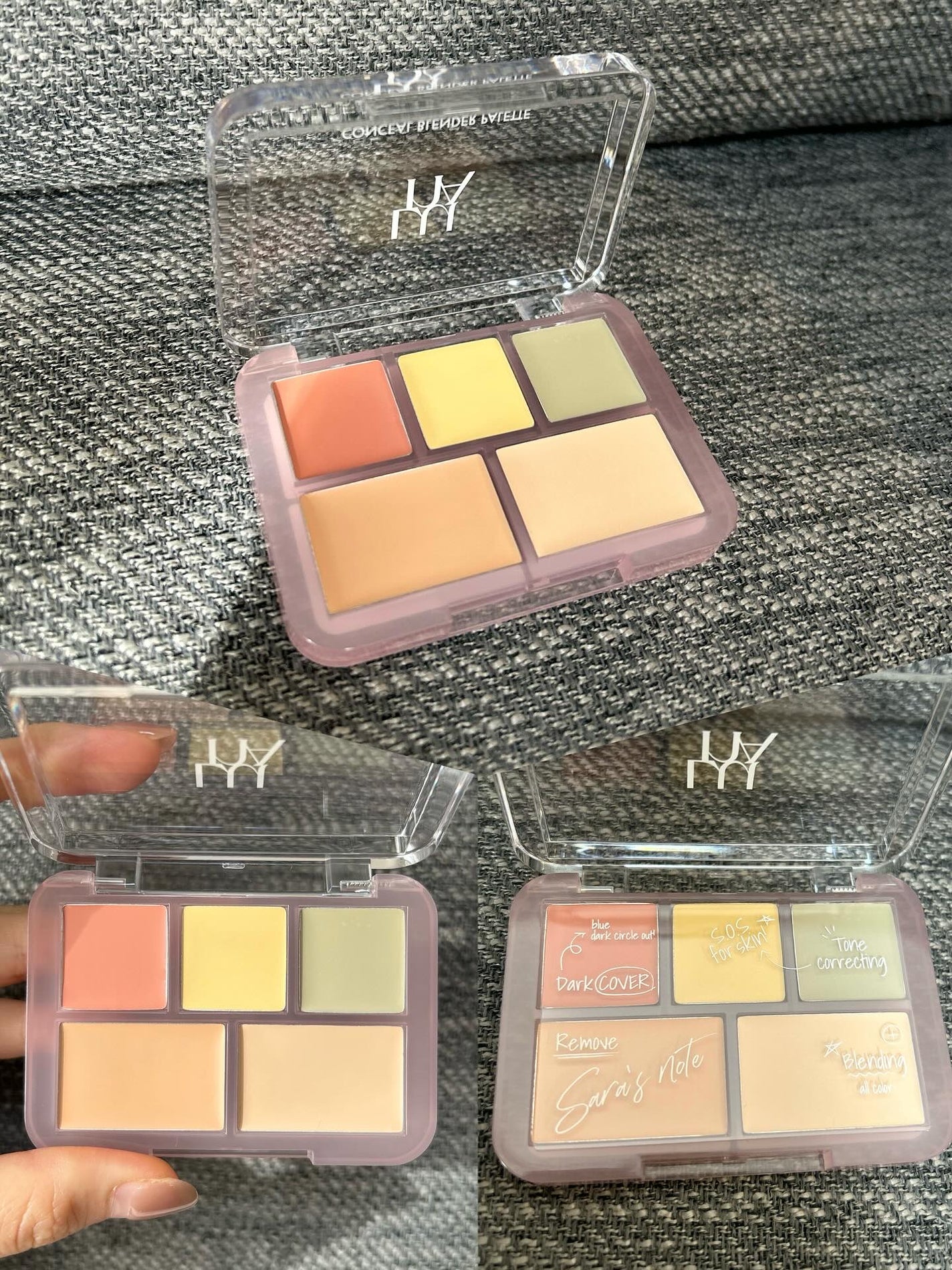 コンシールブレンダーパレット/LUNA/パレットコンシーラーを使ったクチコミ(2枚目)