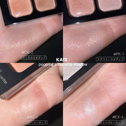 ケイト ポッピングシルエットシャドウ/KATE/アイシャドウパレットを使ったクチコミ(5枚目)