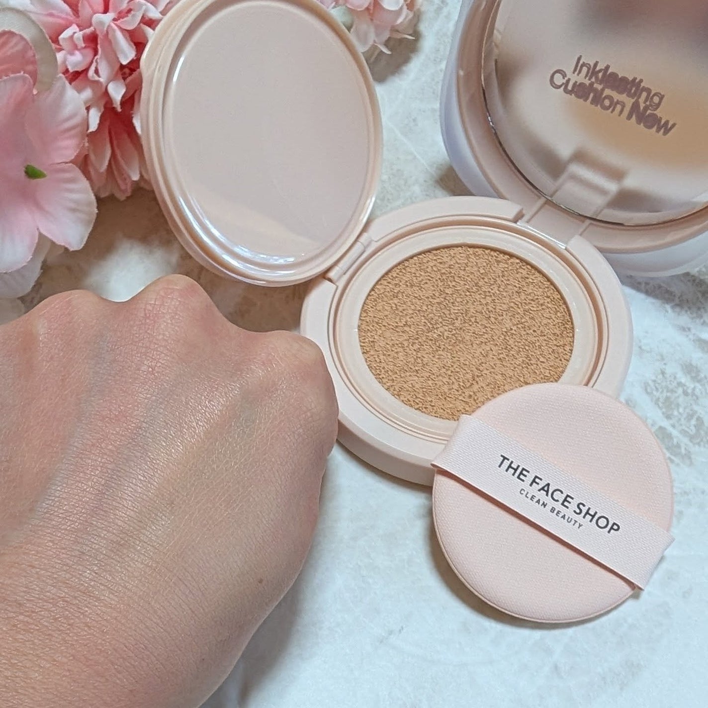 インクラスティングクッションファンデーション/THE FACE SHOP/クッションファンデーションを使ったクチコミ(6枚目)