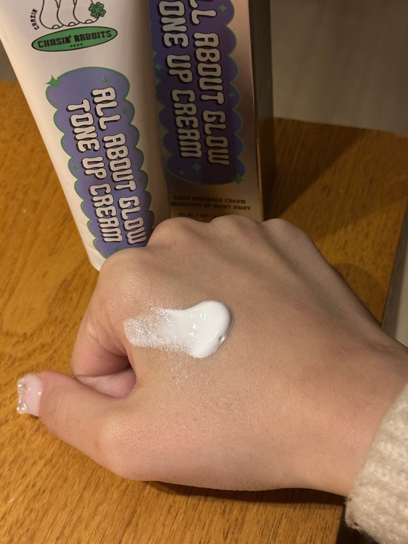 オールアバウトグロウトーンアップクリーム/CHASIN'RABBITS/化粧下地を使ったクチコミ(2枚目)