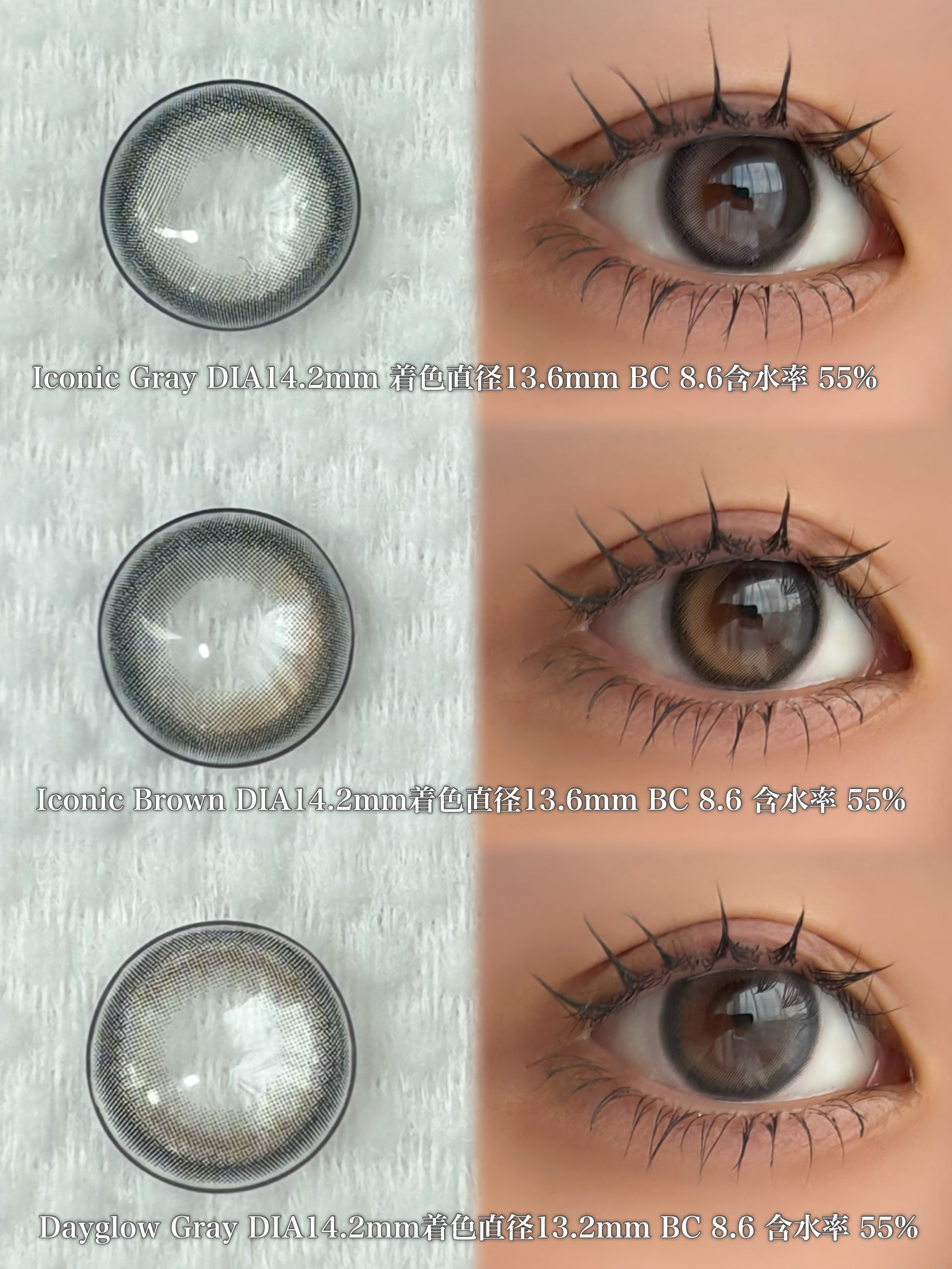 eyestar 1day スターフレアグレー /eyestar/ワンデー（１DAY）カラコンを使ったクチコミ（2枚目）