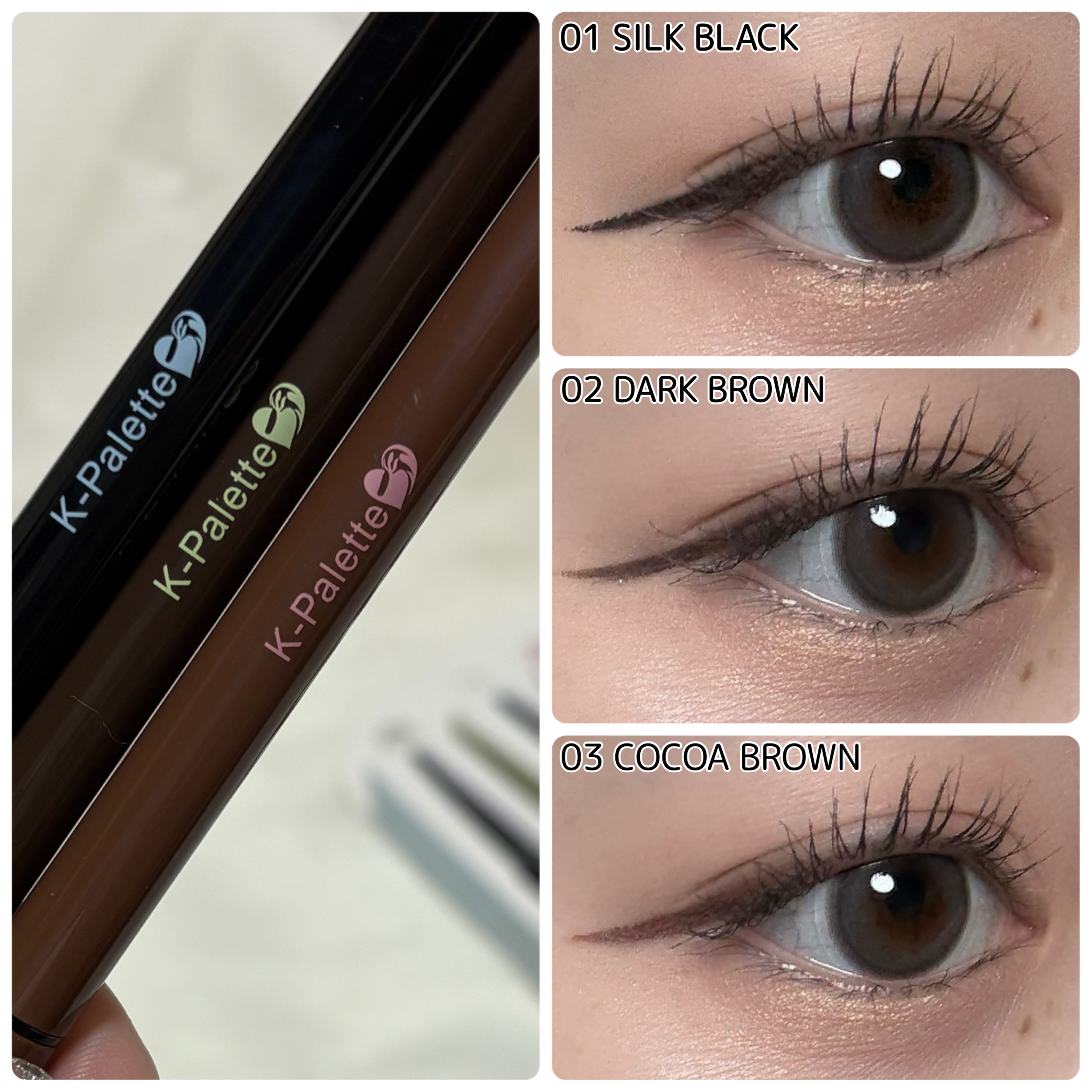 1DAY TATTOO ペンシルアイライナー/K-パレット/ペンシルアイライナーを使ったクチコミ（3枚目）