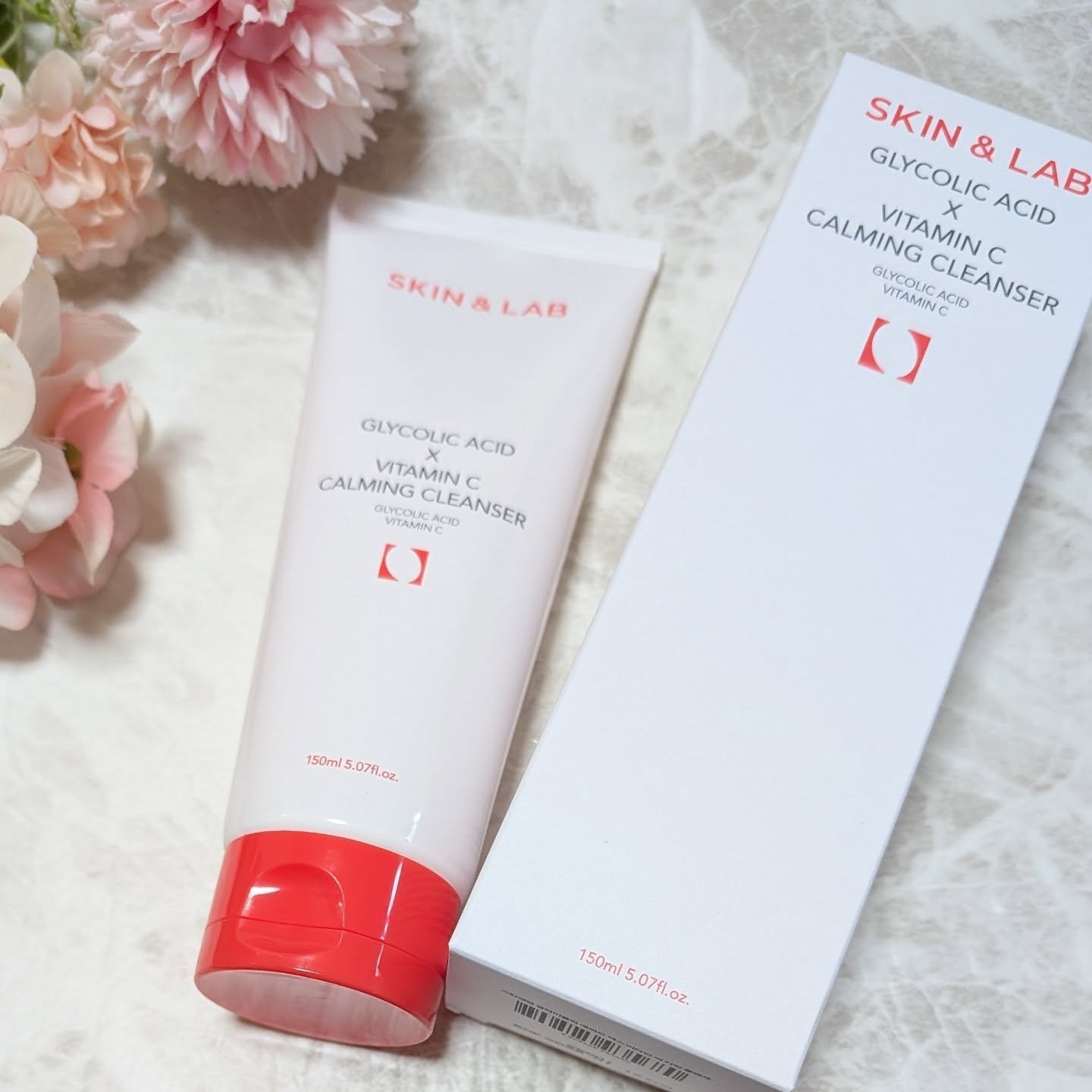 グリコール酸×ビタミンCカーミングクレンザー/SKIN&LAB/洗顔フォームを使ったクチコミ（2枚目）