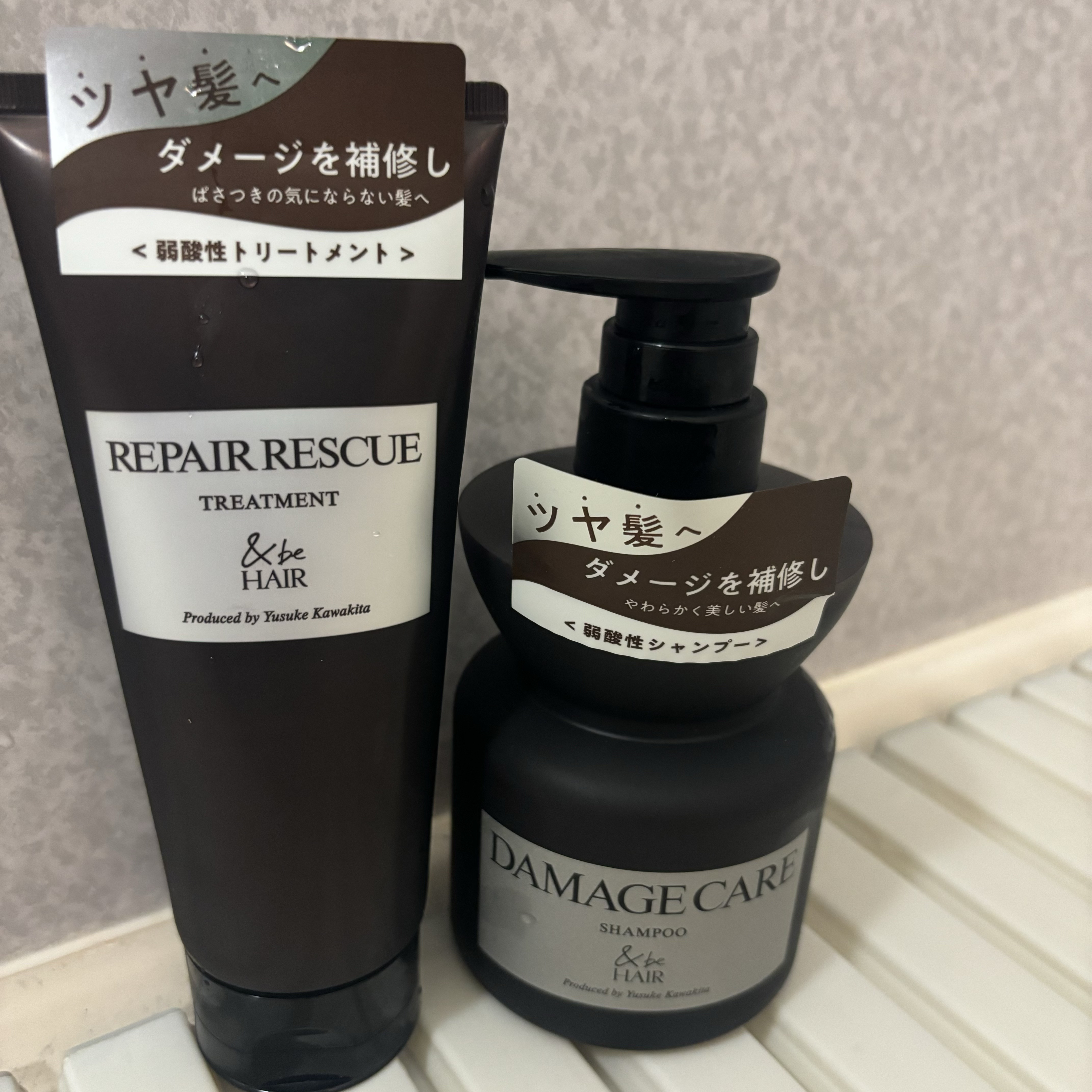 ＆be ダメージケアシャンプー/リペアレスキュートリートメント/&be HAIR/市販シャンプーを使ったクチコミ（1枚目）