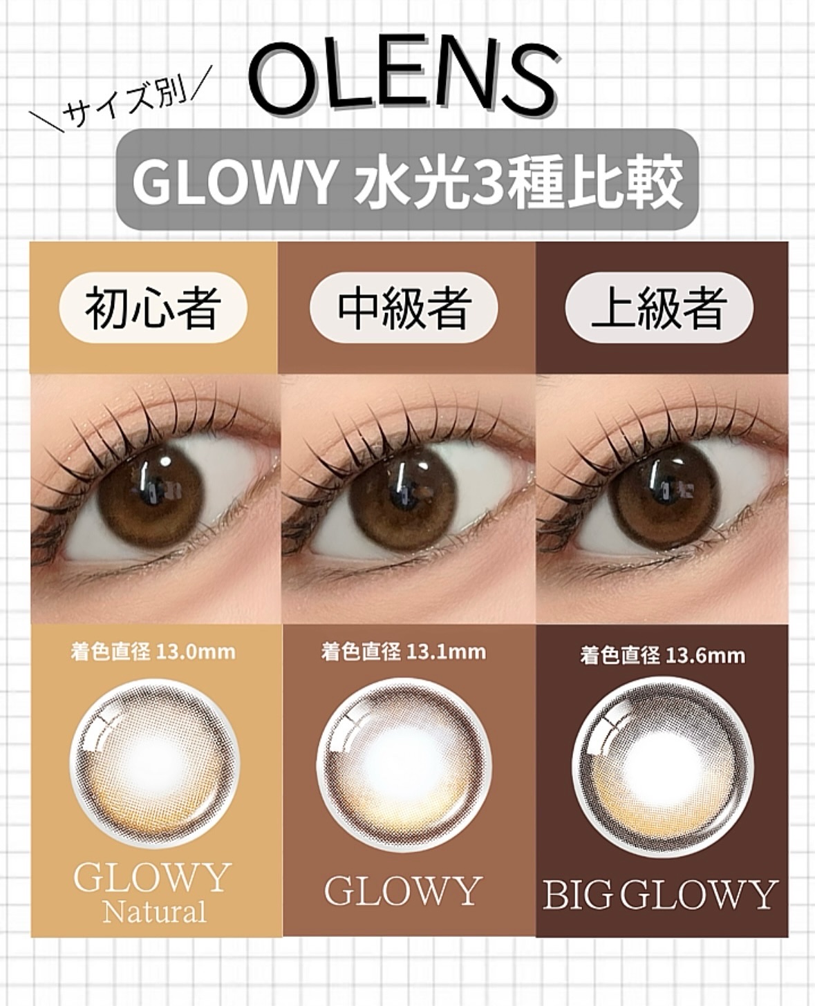 Glowy 1day/OLENS/ワンデー（１DAY）カラコンを使ったクチコミ（1枚目）