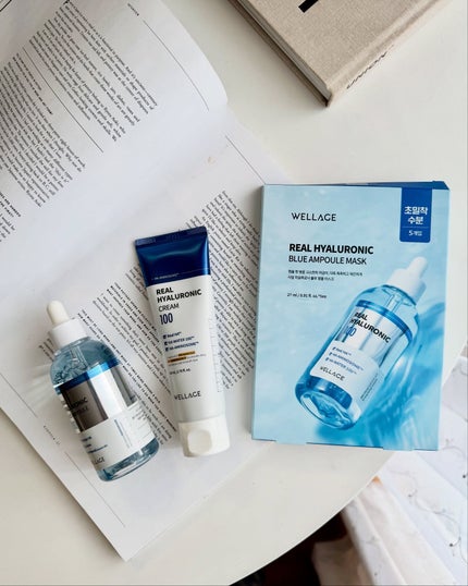 リアルヒアルロニックブルーアンプル 100/Wellage/美容液を使ったクチコミ(5枚目)