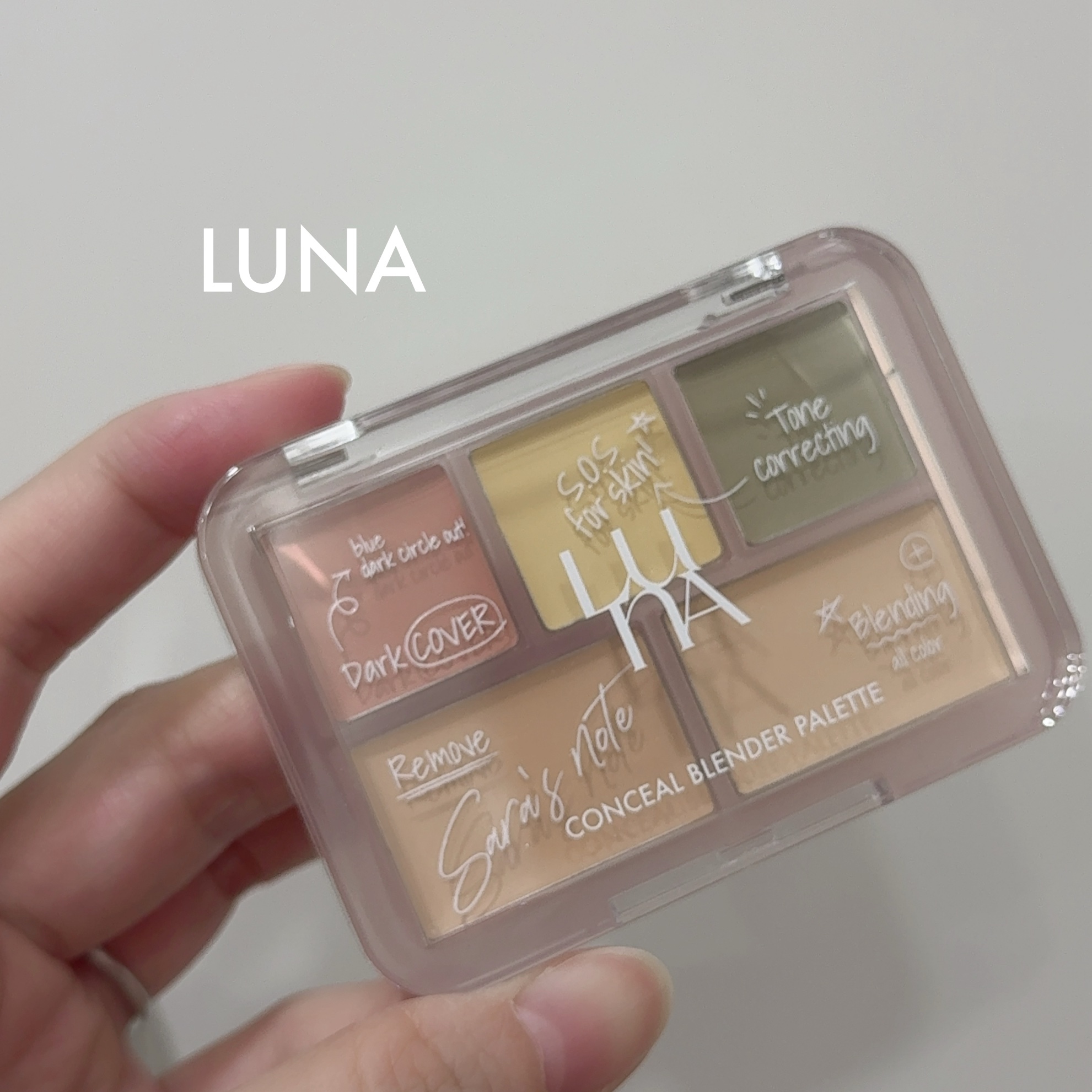 コンシールブレンダーパレット/LUNA/パレットコンシーラーを使ったクチコミ（1枚目）