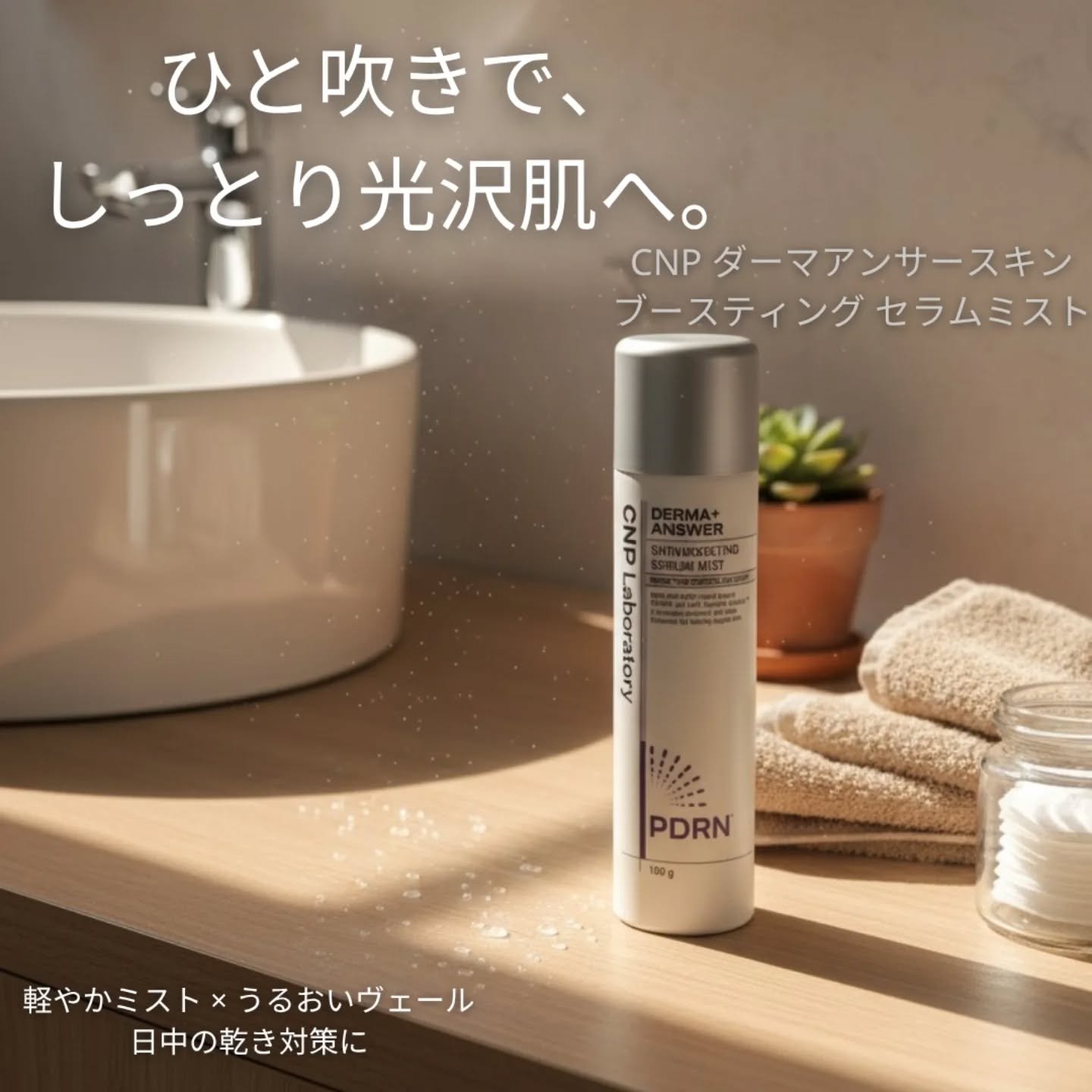 CNP ダーマアンサー スキン ブースティング セラム ミスト 100g/CNP Laboratory/ミスト状化粧水を使ったクチコミ（1枚目）