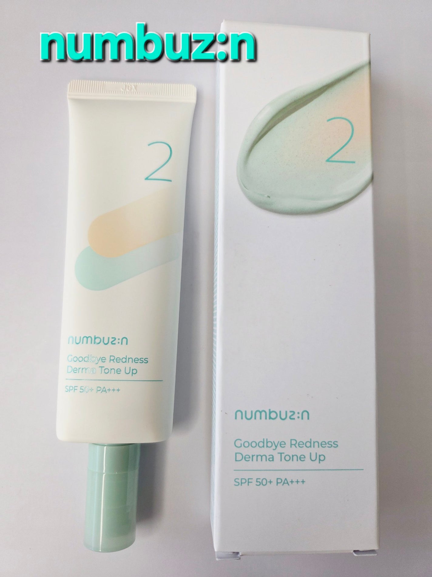2番 赤みカバーグリーントーンアップクリーム/numbuzin/化粧下地を使ったクチコミ(1枚目)