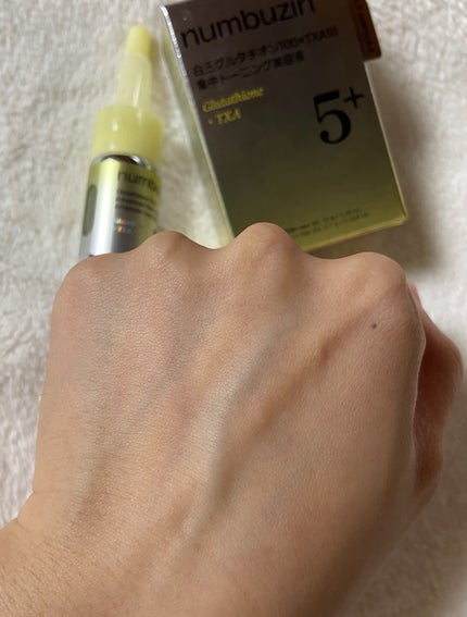 5番 白玉グルタチオン100×TXA10集中トーニング美容液/numbuzin/美容液を使ったクチコミ(6枚目)