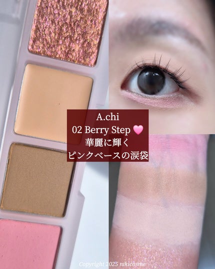 AEGYOSAL STEP PALETTE/A.chi/アイシャドウパレットを使ったクチコミ(4枚目)