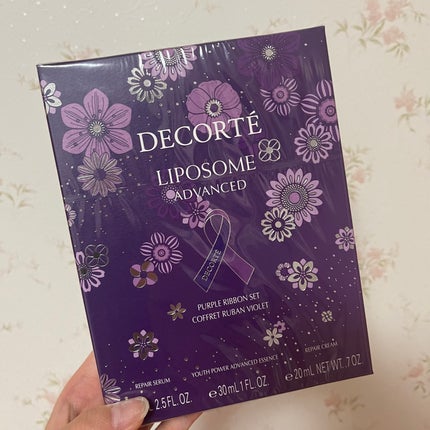 DECORTÉ コスメデコルテ リポソーム アドバンスト リペアセラム パープルリボン セット 2025のクチコミ「買えた〜!!!
リポソームの値段で2つも付いててお得すぎる!
まだ無くなってないけどストックに.....」(1枚目)