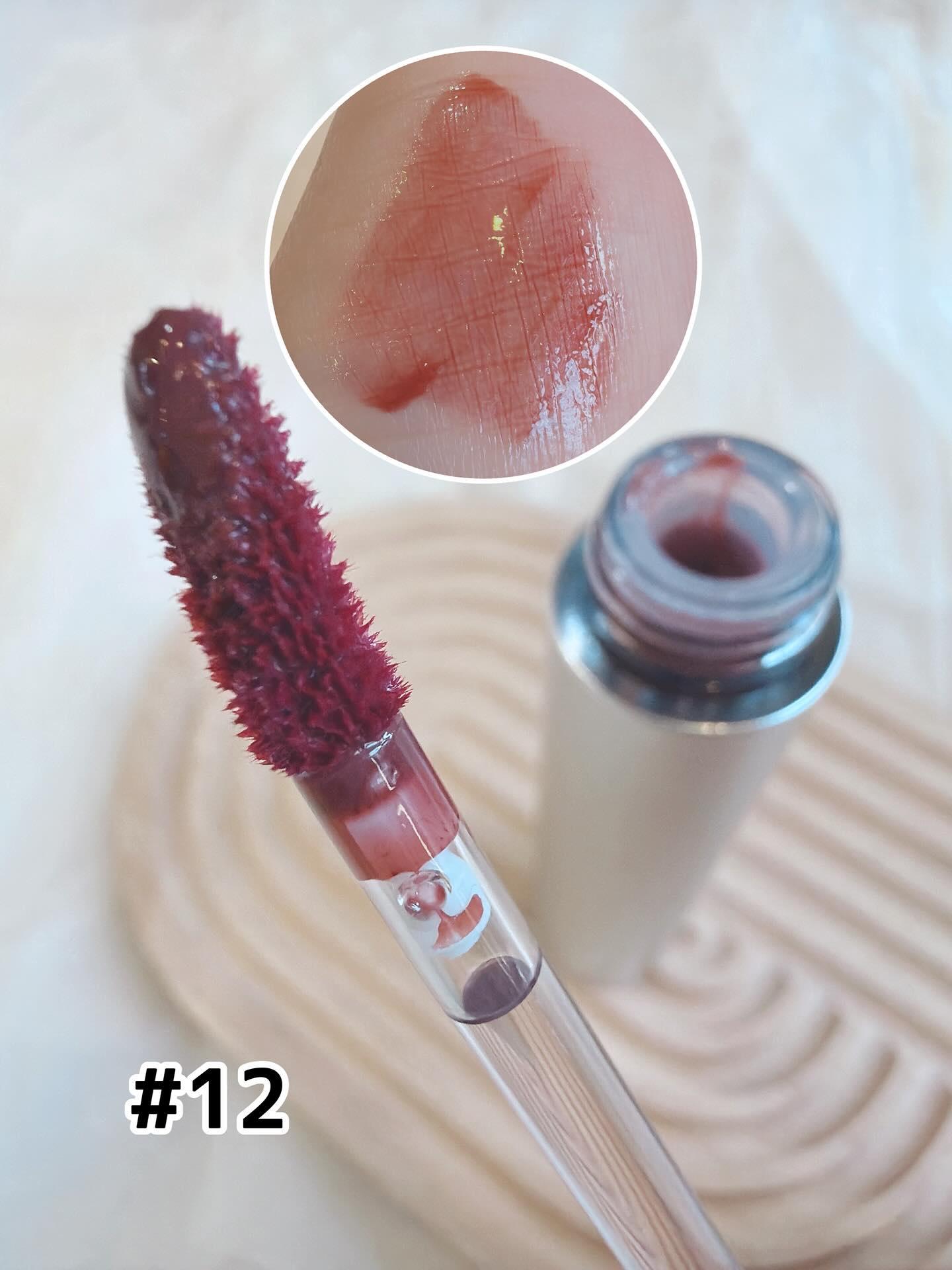 ドットオンムードワンウェイグロイティント 12 ミッドナイトリップス/Heart Percent/リップティントを使ったクチコミ（3枚目）