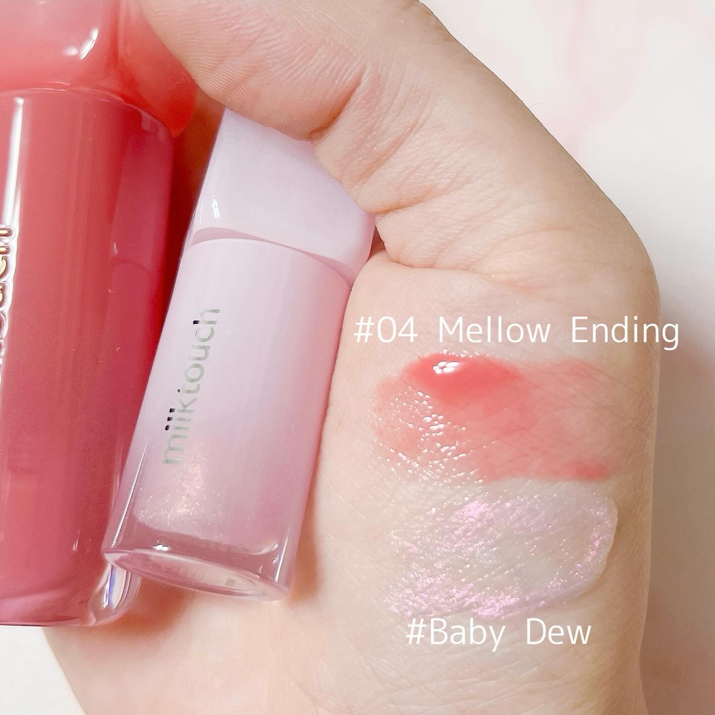 デューステインシアーオーロラグロス/Milk Touch/リップグロスを使ったクチコミ（3枚目）