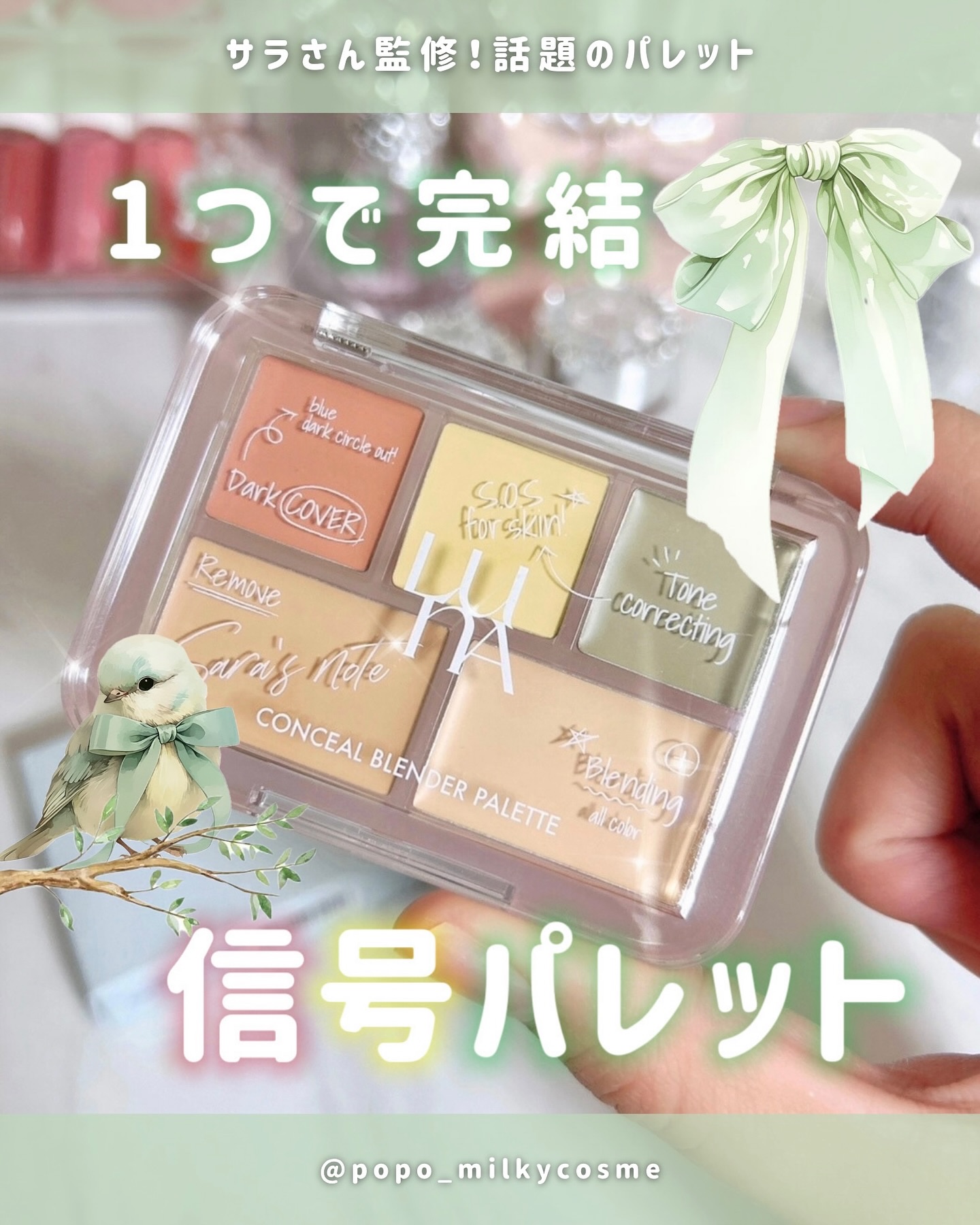 コンシールブレンダーパレット/LUNA/パレットコンシーラーを使ったクチコミ（1枚目）