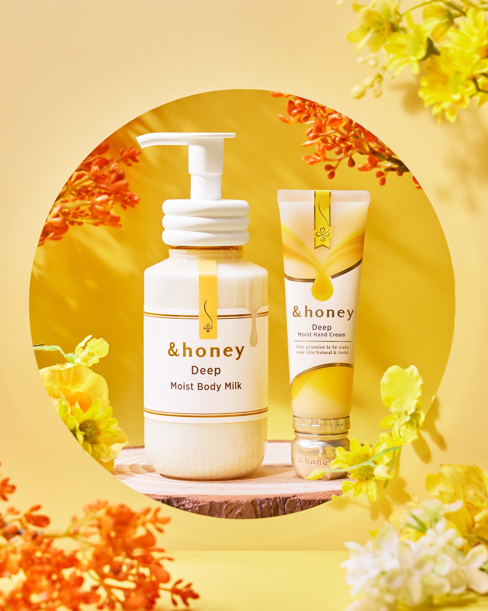 乾燥が気になる季節にぴったりなのが、
アンドハニーのボディミルク＆ハンドクリーム。
秋の保湿ケアで、全身うるおいチャージしませんか？💛

────────────────────────
🔸 ディープモイスト ボディミルク
　┗ ミルク