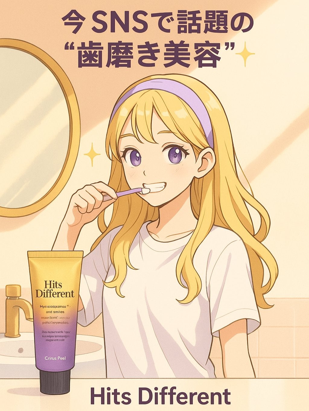 ヒッツディファレント トゥースペースト フォー プラーク/Hits Different/歯磨き粉を使ったクチコミ(1枚目)