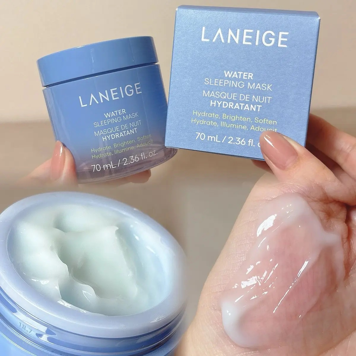 ウォータースリーピングマスク N/LANEIGE/フェイスクリームを使ったクチコミ（2枚目）