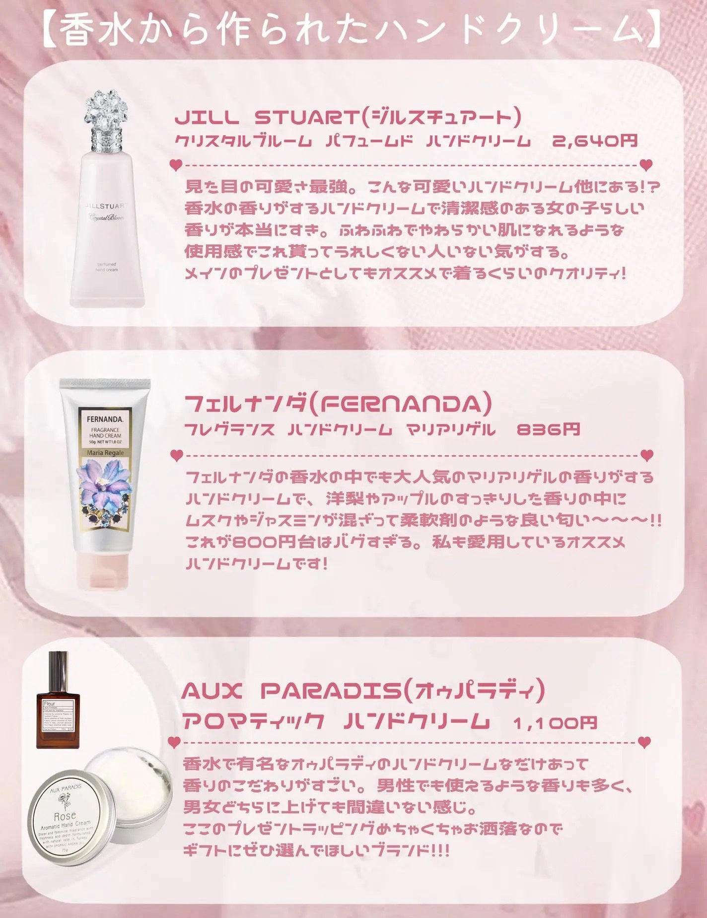 フレグランス ハンドクリーム マリアリゲル/フェルナンダ/ハンドクリームを使ったクチコミ(8枚目)