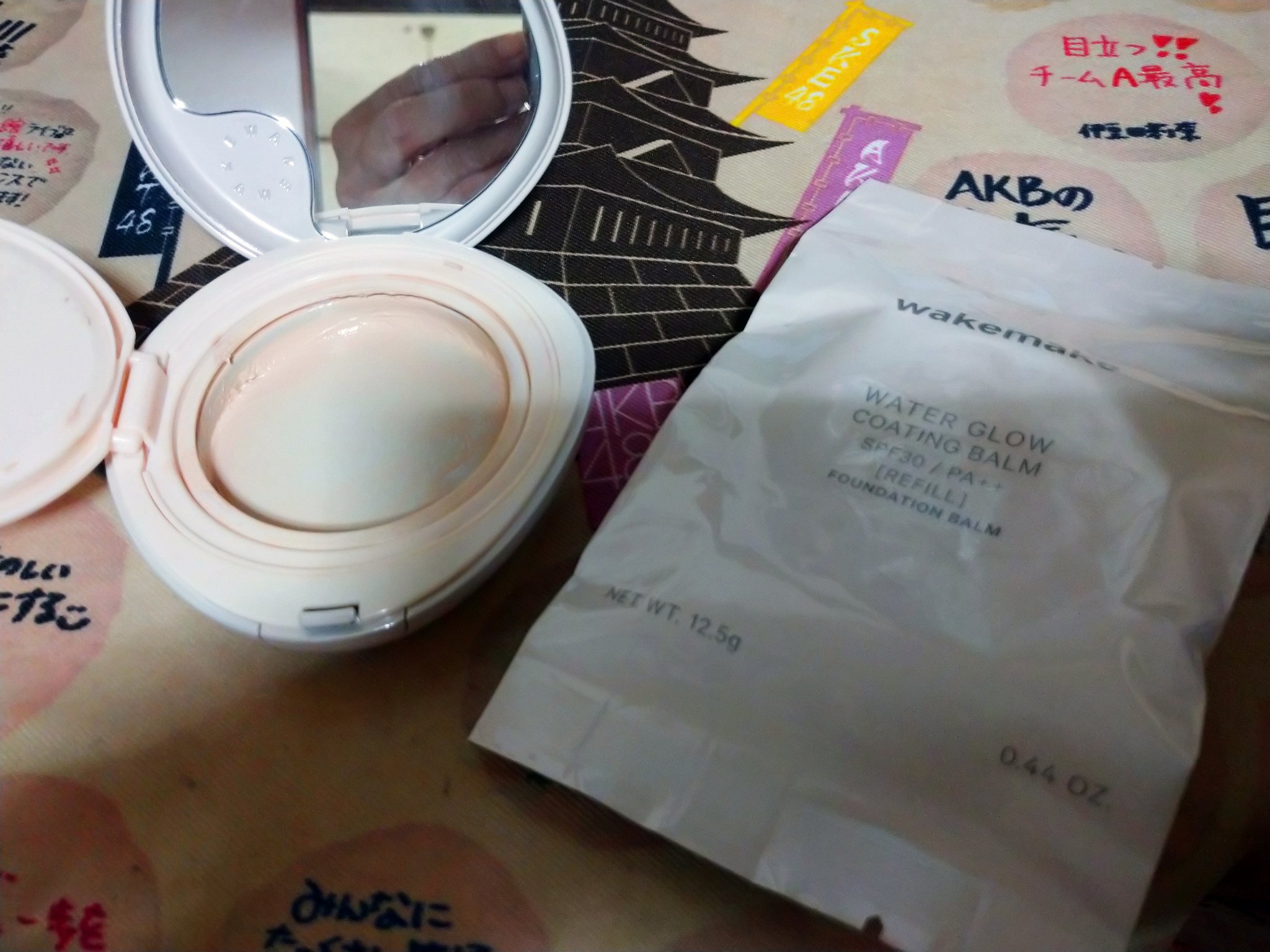 ウォーターグロウコーティングバーム 01 ロージーポーセリン/wakemake/クリーム・エマルジョンファンデーションを使ったクチコミ（2枚目）