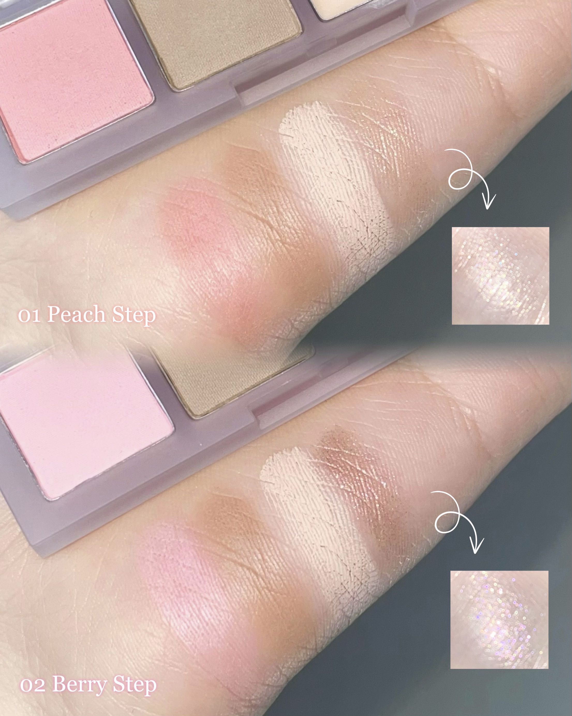 AEGYOSAL STEP PALETTE/A.chi/アイシャドウパレットを使ったクチコミ（3枚目）