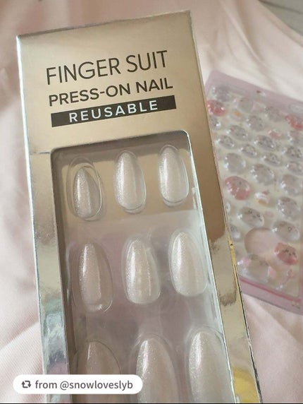 ネイルチップ(リユーザブルタイプ)/FINGER SUIT/ネイルチップ・パーツを使ったクチコミ(3枚目)